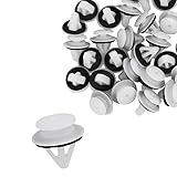 A ABSOPRO プラスチック トリムクリップ フェンダー ファスナー リベット リテーナー ドア トリムパネル 車用 クリップ バンパー G18K-51-SJ3 シーラー付き Mazdaに対応 3に対応 2004-2010に対応 ホワイト 30個