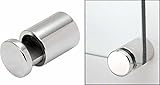 CRL 1 " PolishedステンレスSingle Sided Adjustableバレルエッジグリップ