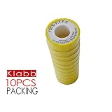 KLABB PTFEテープ工業シーラント、3.5 Mil、590インチ長、1 / 2インチ幅、ホワイト色
