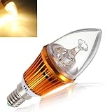 E14 4.2W 3Led Non Dimmable Warm White Light Bulb Base 85-265V (Usa)