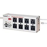 Tripp Lite Isobar 8 Outlet Surge Protector Power Strip 12ft Cord Right Angle Plug Diagnostic LEDs (I