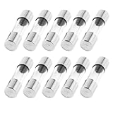 uxcell ガラス管ヒューズ　速断型　 5x20mm 250V 3Amp　10個入り