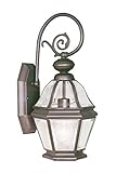 Livex Lighting 2630-07 Outdoor Wall Lantern with Clear Beveled Glass Shades, Bronze [並行輸入品]