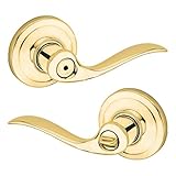 Kwikset 730TNL 3 CP Tustin Bed/Bath Lever, Polished Brass by Kwikset