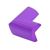 Kesoto ゴムフォーム製　子供用　テーブル コーナー プロテクター　衝突防止　コーナーガード 　赤ちゃん　 安全デスクコーナー　 両面テープ付き 　10個セット　多色可選択　 - パープル