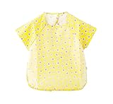 シンプルな便利な赤ちゃんの防水給餌用ビブ、90-100センチメートルの高さ、黄