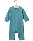 ANGELIEBE エンジェリーベ ベビー ワッフル ロンパース 新生児 赤ちゃん ベビー服 男の子 女の子 60～70㎝ ブルー