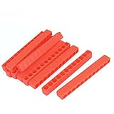 uxcell　スクリュードライバービットホルダー　12穴　プラスチック　レッド　１０個入り