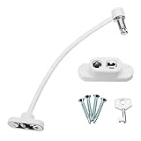 TKSTARベビー安全ロックウィンドウドアケーブルRestrictor Ventilator子安全セキュリティロックキー設定Opening Restrictor ホワイト