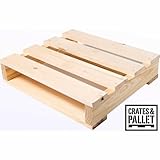 New Wood Quarter Pallet Smooth unfinished pine weathered look by MegaDeal [並行輸入品]