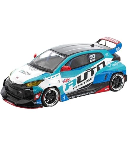 Amazon | POP RACE x Enigma 1/64 PANDEM GR-YARIS METALLIC BLUE 完成