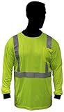 Liberty HiVizGard Polyester Class 2 Long Sleeve T-Shirt with 2 Silver Reflective Stripes, 3X-Large, 