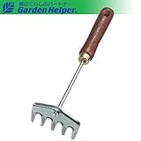 ハンドレーキ 天然木柄 5本爪板 Garden Helper ガーデンヘルパー G-11
