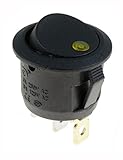 ボート12V ON / OFFラウンドロッカースイッチ+防水スプラッシュカバー車のダッシュボード