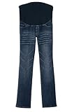 Angeliebe エンジェリーベ マタニティ P ・ パンツ ストレッチ デニム 5 ポケット スリム ブーツカット アジャスター調節可 11号 Ｔ （トール） ユーズド インディゴ ブルー