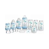 Mam抗疝痛ボトルスターターセット、青、小 (MAM UK LTD) (x 6) - MAM Anti Colic Bottle Starter Set, Small, Blue (Pack of 6