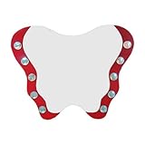 ミラー 鏡 洗面鏡 壁掛け バタフライ レッド [幅75×高60cm] INK-07010073G