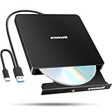 【2024革新型・高速USB3.0対応】 CD DVDドライブ 外付け 静音 DVDプレーヤー 外付けDVDドライブ USB3.0＆Type-C両接続 読取/書込可 CDプレーヤー バスパワー駆動 外付けCDドライブ 軽量 薄型 光学ドライブ 外付け CDドライブ Mac PC パソコン Windows11対応 Windows10/8/7XP 外付け CD DVD ドライブ