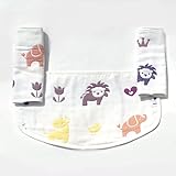 PS BABY 6重ガーゼ ベビー ママ よだれパット 動物園 スナップ式 (ベビー&ママ)