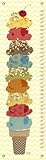 Oopsy Daisy Growth Chart, Sweet Treats Ice Cream Stack, 12' x 42' [並行輸入品]