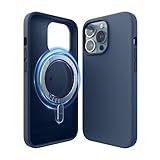 elago 磁気ケース MagSafe/iPhone 13 Pro 6.1インチ対応 - 内蔵マグネット 液体シリコン 保護カバー MagSafe全アクセサリー対応 (Jean Indigo)