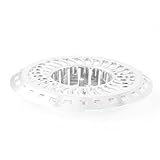 キッチンバスルームのシルバートーンプラスチックドレンストレーナさ8cm径