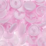 100 Glossy Pale Pink (B21) Round KAM Plastic Resin Snaps Craft Baby Bib Cloth Diaper by KAM