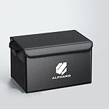 車用収納ソフト アルファード 40系 車載ラゲッジ収納ボックス コンソールボックス 車載ボックス アルファード 20系 30系 パーティション収納設計 板挟み 丈夫で長持ちする 車用 四層の複合素材 [並行輸入品] （カーボン調、アルファード）