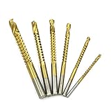 MIRACLE ドライバーキット 6個セットピース チタン ドリル ビット電気ドリル 麻花ドリル セット 丸シャンクドリル MC-DORKIT06
