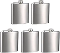 6オンスステンレススチールヒップフラスコ(Pkg of 5 )