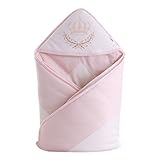 NiceYY おくるみ 寝袋 新生児 赤ちゃん ベビー小物 子供 ベビー用品 ふわふわ スリーパー 布団 フード付き 柔らか 軽量 オーガニックコットン 寝冷え防止 風邪予防 出産祝い 便利な帯付き 