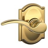 Schlage Lock Company F10STA505CAM Passage St. Anne's Door Lever Set with the Decorative Camelot, Lif