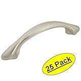 Cosmas 3475snサテンニッケルキャビネットハードウェアハンドルプル – 3 "穴中心 – 25パック
