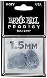 【正規品】 ERNIE BALL 9330 ギターピック BLACK TEARDROP PRODIGY ティアドロップ 1.5mm デルリン ブラック 6枚 パック