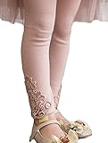 Honey baby 女児レギンス パンスト ガールズ スパッツ タイツ ガール 女の子 カラバリ 豊富 レギパン キッズ 子供 ジュニア 女の子 秋冬 (90cm, ピンク)