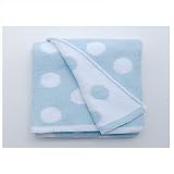 Walton Baby - Knitted Softee Pushchair Blanket - Blue Spot by Walton Baby