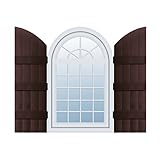 Ekena Millwork LJ6S14X08900FB Lifetime Vinyl Standard Four Board Joined with Archtop Board-n-Batten 