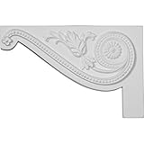 Ekena Millwork SB11X07PE-L 11-Inch W by 7-Inch H by 5/8-Inch D Large Pearl Stair Bracket, Left [並行輸入