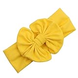 JyS Sweet Babys女の子コットンヘッドラップフラワー伸縮性ヘッドバンド US サイズ: One Size カラー: イエロー