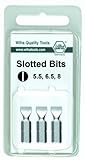 Wiha 71055 5.5mm, 6.5mm and 8.0mm Slotted Insert Bit, 3-Pack by Wiha
