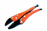 Grip-On GR11205 5-Inch Straight Jaw Locking Pliers in Orange Epoxy [並行輸入品]