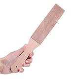 革砥 理容革砥ツール ダブル層牛革 研磨用ボード シェービングツール アクリルハンドル 砥ぎ具 包丁 ナイフ切れ味 持続 研磨用木台