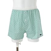 (キッドブルー)KID BLUE トランクス[定番Ｗガーゼ水玉プリント] M サックス【OUTLET】