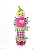 Mud Pie Baby Girl Adorable Lady Bug Chime Plush Rattleおもちゃ(ライト/ダークピンクLady Bug