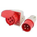 IEC309 - 2 AC 380-415V 16Aインダストリアルソケット白赤ZZ-114