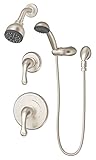 Symmons 6605-1.5-STN Unity 1-Spray Handshower & Showerhead Combo Kit, Satin Nickel [並行輸入品]