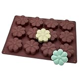 X-Haibei フラワーソープ シリコンモールド ローション バー コールドプロセス メイキング 用品 3オンス、直径 2.7インチ