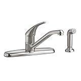 American Standard 4175.501.075 Colony Soft Swivel Spout Kitchen Faucet with Side Spray, Stainless St