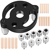 ドリルガイド ドリルスタンド 垂直 穴あけ 2/3/4/5/6/7/8/9/10mmスリーブ付き 6/8/10ｍｍ丸太ほぞ付き ダボ穴ガイド ドリルガイドキット ドリル位置決めガイド 木工工具 (ブラック)