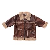 北欧デンマーク 子供服ブランド newFACTS フェイクレザー ウインター ジャケット 104ｃｍ